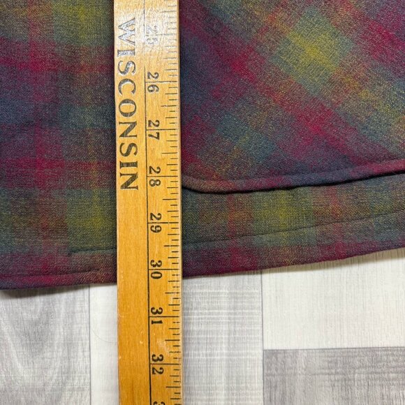 ✅ Mens L VTG Pendleton Plaid Shacket Jacket Button Up 100% Virgin Wool Southwest - Picture 5 of 10